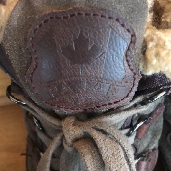 Pajar Women Iceland Tan Green Waterproof Leather Suede Snow Winter Boot 9/9.5 40 - Picture 11 of 12